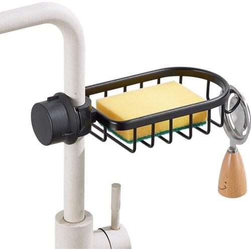 Rotatable Faucet Rack Rag Shelf Multi Layers Kitchen Supplies Storage Rack Sink Sponge Holder Drain Rack Material Tools