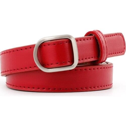 Square Buckle Women Belt Simple Vintage Students Waistband Adjust Fashion Casual No-hole Cummerbunds