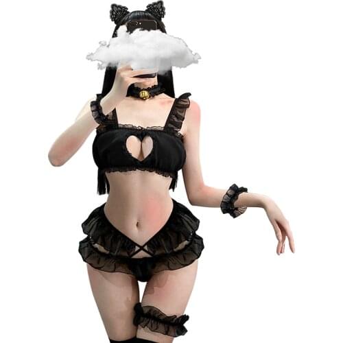 Sexy Cute Bunny Girl Rabbit Woman Set Good Quality Can Wear Out To Comic Show Kawaii Cosplay Bunny Costume Bra and bloomers
