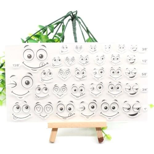YPP CRAFT Face Transparent Clear Silicone Stamps for Scrapbooking/Card Making/Kids Fun Decoration Supplies