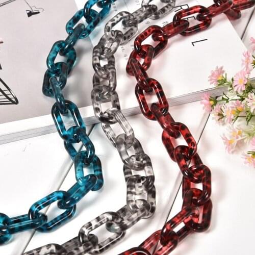 Factory direct DIY resin jewelry bag chain chain necklace acrylic female bag chain jewelry accessories