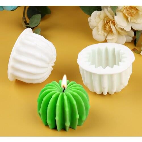 Cactu Silicone Candle Mold Resin Mold Aromatherapy Plaster Handmade Making Kit Silicon Molds For Handmade Soaps Home Decoration