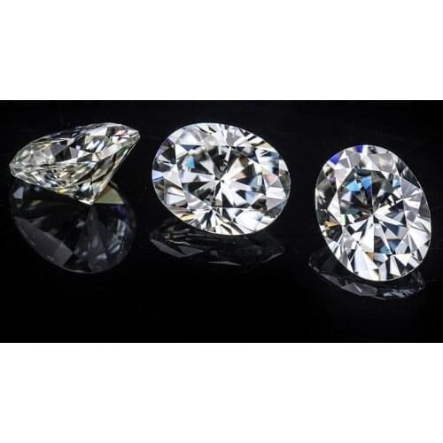 9*7mm oval shape I/J moissanites excellent cut loose stones synthetic beads