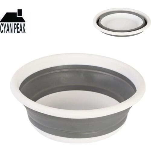 5L Folding Bucket Foldable Basin Fishing Camping Car Wash Bucket Folding Bucket Washbasin Travel Household Camping Supplies