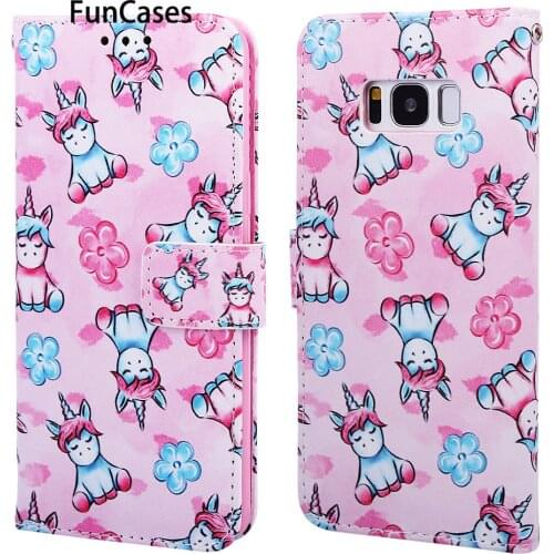 Animal PU Leather Flip Case For capinha Samsung S8 Plus Cool Cases Telefoon Cases Cases sFor Funda Samsung Galaxy funda S8+ S8