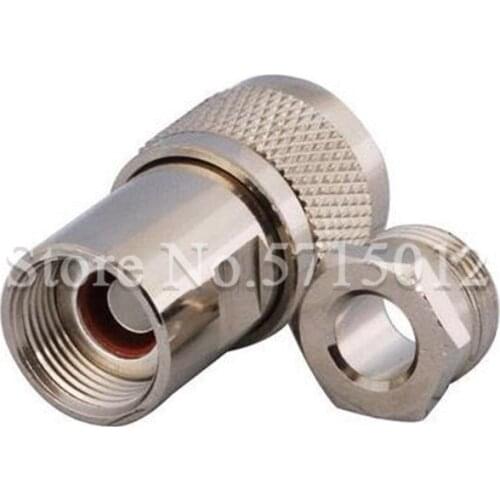 1Pcs N Type Male Head Mounting Type Adaptor N-J5 Pure Copper RF Coaxial Connector For Connect RG6 50-5 Cable