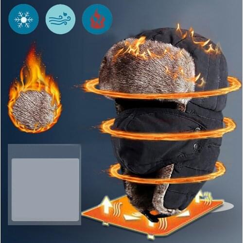 1pc Thick Bomber Hat Unisex Breathable Detachable Mask Hats Women Men Cold Winter Warm Headwear Ski Caps Hot Dalr Fashionts