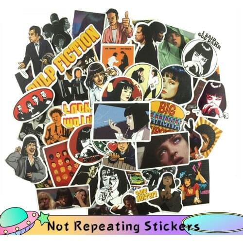 10/50pcs/set Cartoon Classic Movie Art Kill Bill Pulp Fiction Stickers For DIY TOY Guitar Scrapbook Luggage Skateboard Luggage