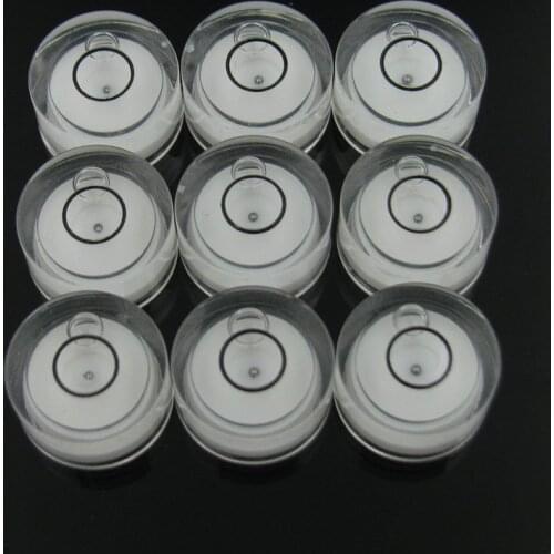 100 Pieces/Lot) HACCURY 15*8mm Bubble Level Circular precision spirit level Round spirit level bubble White Green Color