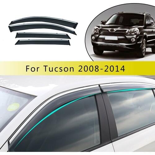 4PCS Car Window Sun Visor Deflectors For Hyundai Tucson/Elantra/Sonata/Verna/Santa Fe/Creta/LAFESTA/ENCINO Car Accessories
