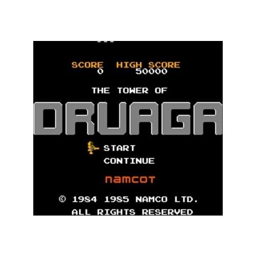 Tower of Druaga, The Region Free 60 Pin 8Bit Game Card For Subor Game Players
