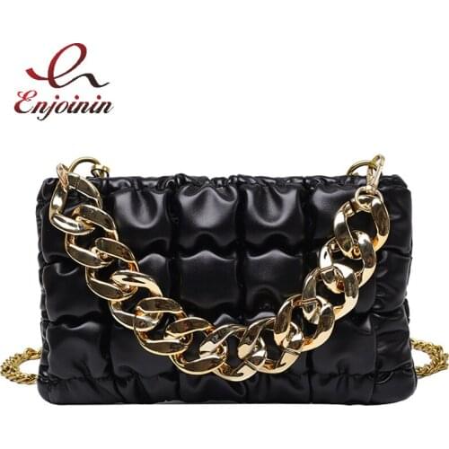 Big Chain Folded Envelope Bag for Women Fashion Designer Purses and Handbag Party Clutch Female Shoulder Crossbody Bag Chic