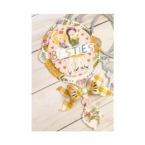 ZFPARTY Big Handheld Mirror Shaker Metal Cutting Dies Stencils for DIY Scrapbooking Decorative Embossing DIY Paper Cards