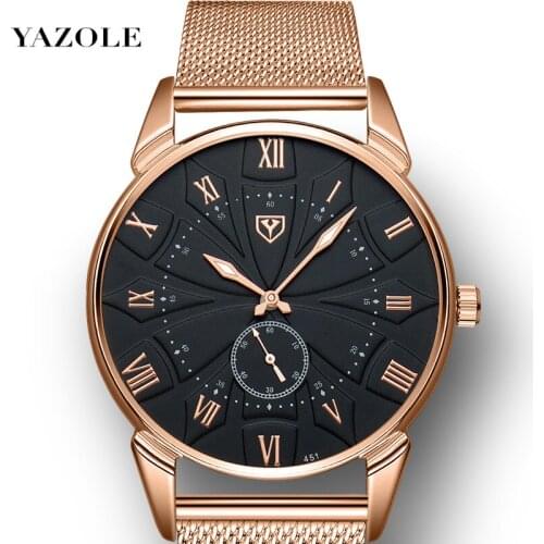 YAZOLE Mens Watches Top Brand Luxury Luminous Men Watch Leather Waterproof Sports Wristwatches Male Clock Relogio Masculino