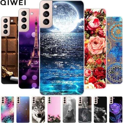 For Samsung S21 Plus Case S 21 Ultra Silicone Soft TPU Phone Back Cover for Samsung Galaxy S21 Ultra 5G Phone Cases Capa S21Plus
