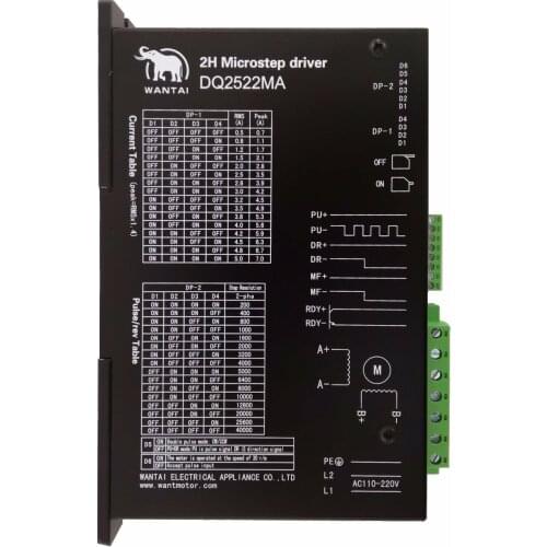 Shipping from DE! Wantai Nema 34 Stepper Motor Driver DQ2522MA 110-220V, 5A CNC Router Embroidery Grind