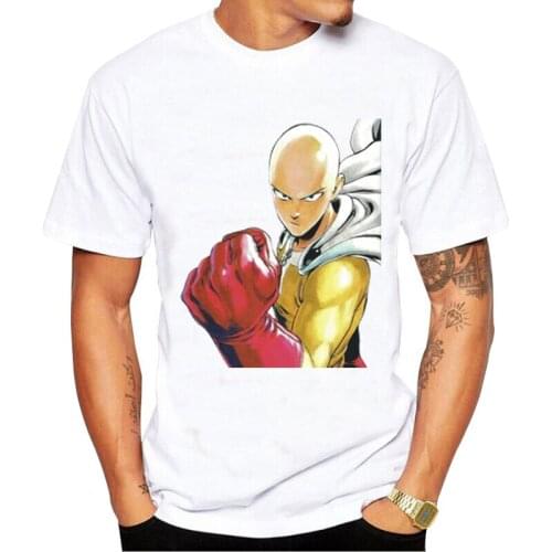 New Japanese ONE PUNCH-MAN Anime TShirt Men Cartoon Graphic Tees Harajuku Unisex Tops Tshirt Casual Streetwear Male