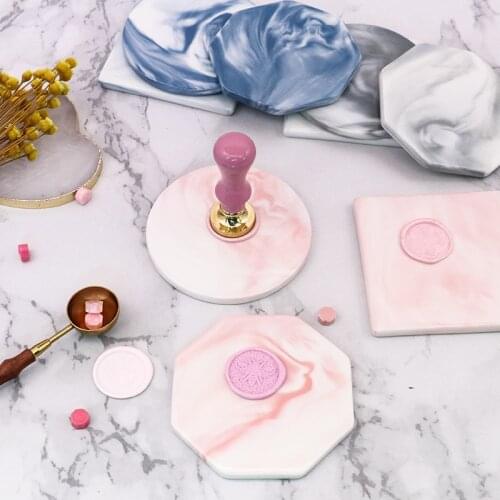 Fire Lacquer Seal Demoulding Tool Fire Lacquer Wax Pad Practice Demoulding Marble Ceramic Pad Fire Lacquer Wax Mark Making Tool