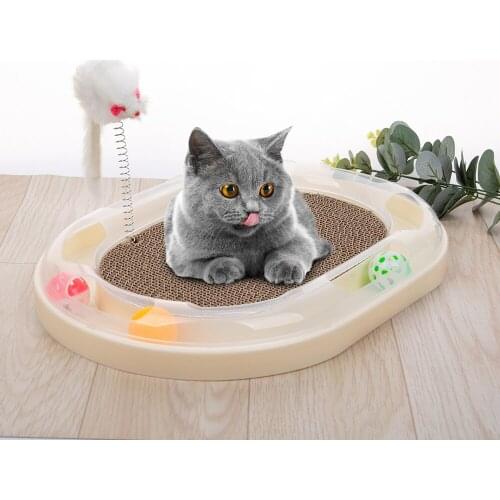 Cat Toy Training Intelligence Amusement Cat Toy Funny Tower Tracks Disc Cat Tracks Toys Plate Cat Ball Toys For Cats Kitten NEW