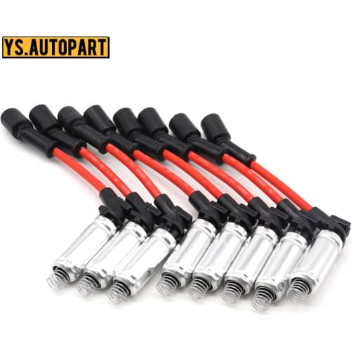 8pcs 48322R Ignition Spark Plug Wire Kit Set Cable For Chevrolet Avalanche GMC Envoy Yukon XL Pontiac Grand Prix GTO Hummer