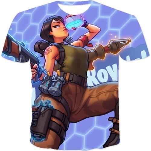 2021 summer new style fort night mens and womens 3DT shirts fashion high-quality casual T-shirts Asian size