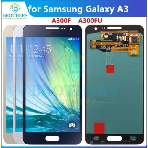 Original LCD Screen For Samsung Galaxy A3 A300F A300FU LCD Display Screen Assembly Touch Screen Digitizer Phone Part Replacement
