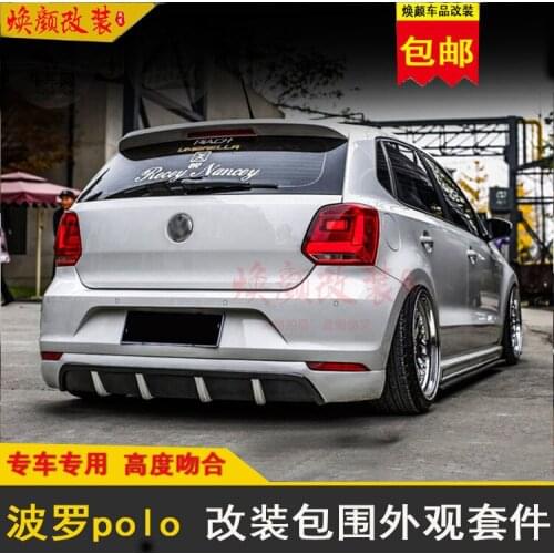 Suitable for 14-19polo Size Surround Front Side Skirt Rear Lip Tail Decorative Appearance Modified Accessories