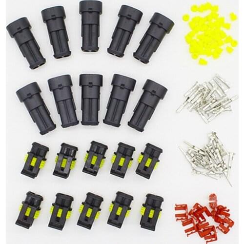 New store sales promotion! 10 Kit 2 Pin Way Waterproof Electrical Wire Connector Plug
