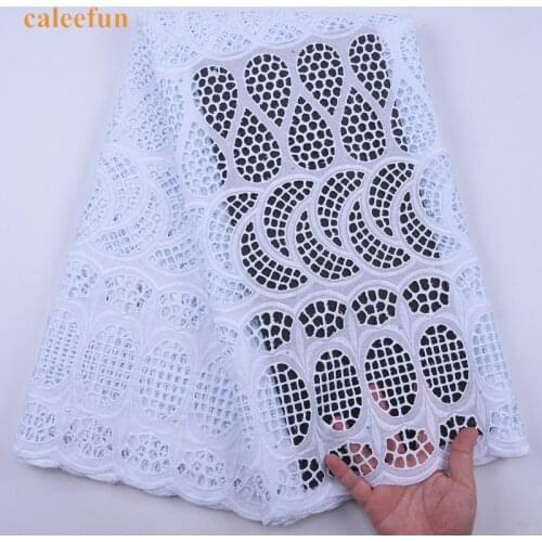 Swiss Voile Lace Fabric 2020 Latest Embroidery Holes African Dry Cotton Fabrics Lace Popular Nigerian White Lace Fabric Y2045