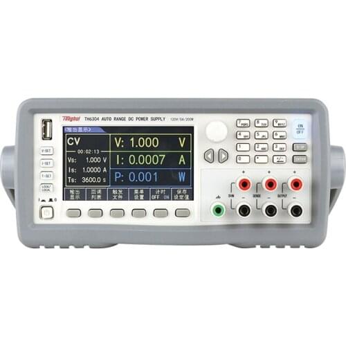 TH6304 Wide Range 120V/5A/200W Linear Programmable Type DC Power Supply