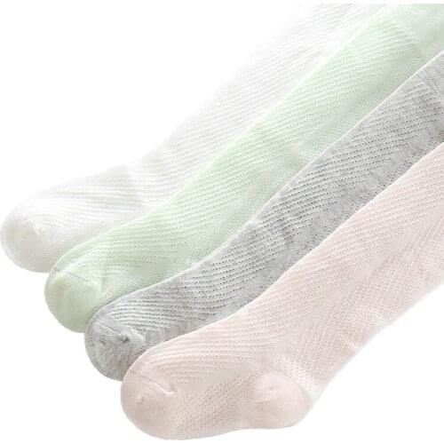 Bowknot Pattern Children Girls Tights Summer Thin Baby Girls Stockings Transparent Pantyhose Age for Newborn to 5Years