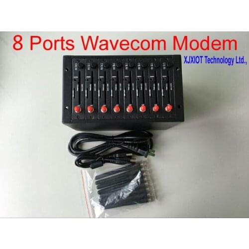 Xjx Factory 8 ports gsm modem pool usb Wavecom gsm modem Q2406B ussd stk mobile recharge free test sms software
