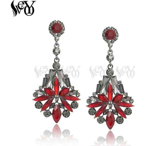VEYO Crystal Earrings for Women Long Earrings Luxury Earrings High Quality Brincos Pendientes