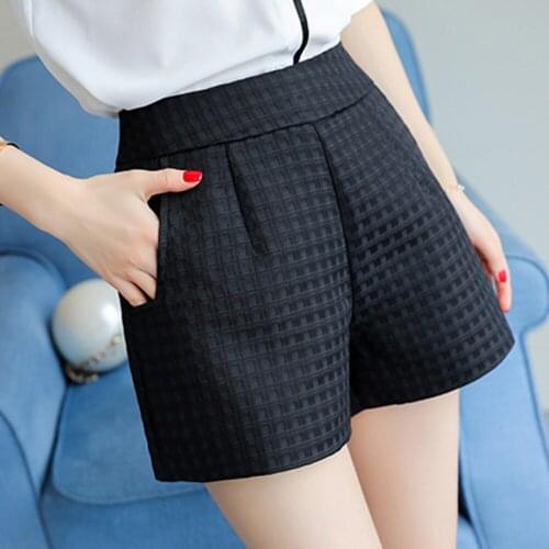 Summer A-line Wide Leg Beach Fashion Women Shorts High Waist Casual Shorts Ladies Shorts
