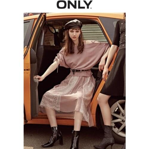 ONLY Summer Two-piece Off-shoulder Dress |119146507