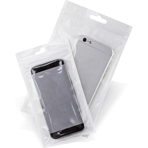 1000pcs/lot Clear + white pearl Plastic Poly OPP packing zipper Retail Packages Jewelry food PVC plastic bag 30 size