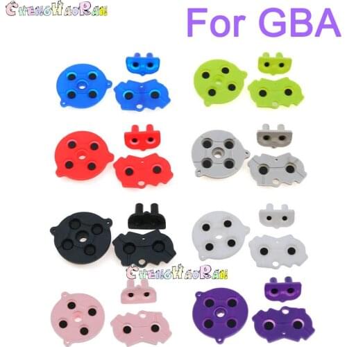 120sets mix 8colors For Game Boy GBA Advance Button Silicone Rubber Pad Conductive Contacts AB Select Start D pad