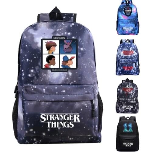 2019 Stranger things 3 Children Kids School Bag Toys Anime America TV STRANGER THINGS Children Boy Backpack Christmas Gift Toys