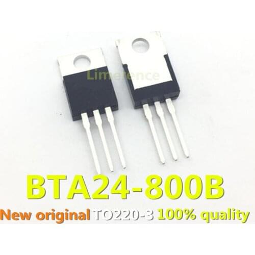 5pcs BTA24-800B BTA24-800 BTA24 24A/800V TO-220 Support recycling all kinds of electronic components