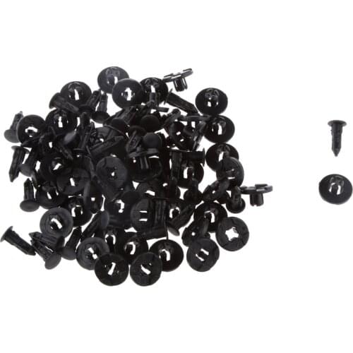 50x Bumper Push Fasteners Rivet Clips Expansion Screws Replacement Kit Fender Rivet Clips for Nissan, OEM #01553-09321