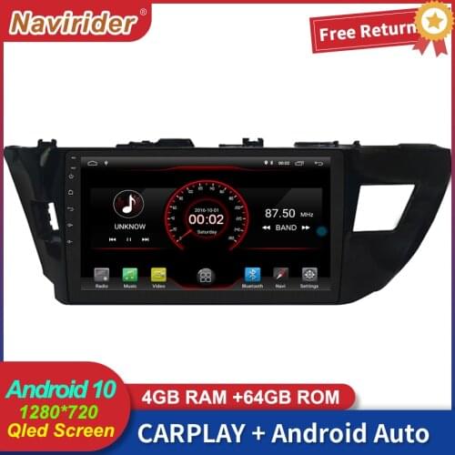 2Din Car Stereo with Screen Android 10 Multimedia For TOYOTA Corolla 2014 2016 GPS Car Radio Video Carplay Head Unit