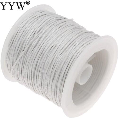 Free shpping 30Yard/Spool1.0MM Waxed Thread Cotton Cord String Strap Wholesale Necklace Rope Bead Fit jewelry Bracelet