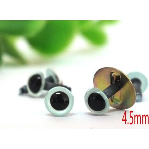 Free shipping!!! 60pcs x 4.5mm silver gray color High brightness safety doll eyes