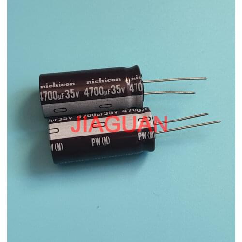 10PCS NEW NICHICON PW 35V4700UF 18X40MM electrolytic capacitor 35V 4700UF High frequency long life 4700uF/35V