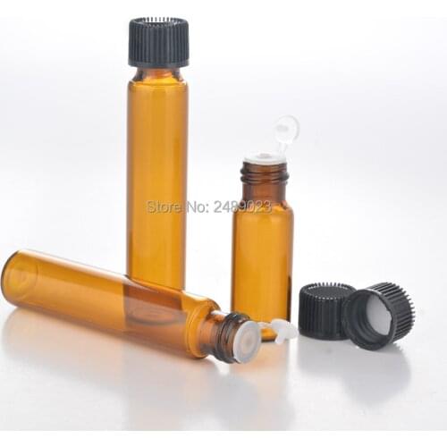 5ml 10ml Mini Amber Glass Dropper Bottle Empty Protable Sample Vial Refillable Essential Oil Jar Makeup Tools 20pcs/lot