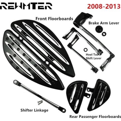 Floorboards&Shift Lever&Brake Shift&Rear Passenger Mount Kits For Harley Street Glide Road King FLHR FLHX 2008-2012 2013