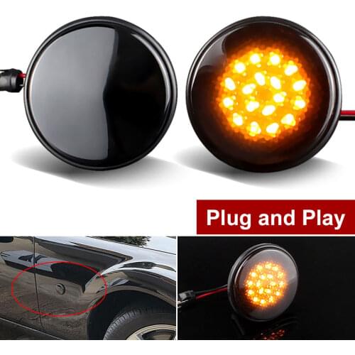 2pcs LED Side Marker Lights Turn Signal Light Side Repeater Lamp 12V Panel Lamp Blinker for Mazda MX-5 Mk1 Mk2 Mk3 1989-2015