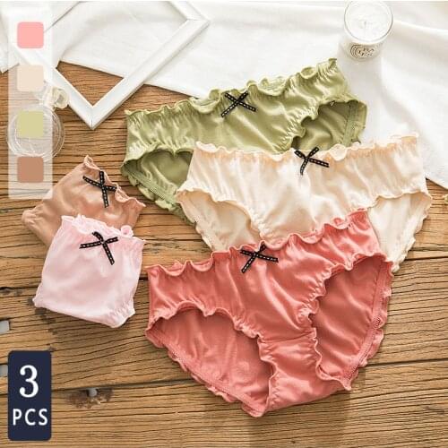 Norns Mid-waist cotton underwear female cotton antibacterial crotch cute girl Japanese hips ladies plus size briefs