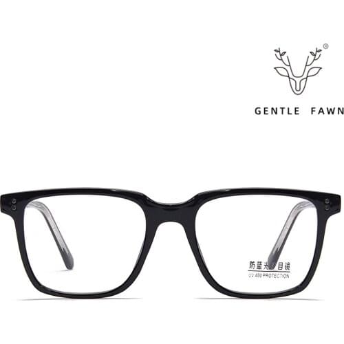 K9050 new acetate big square eyeglasses frame with prescription lens office blue blight blocking anti fatigue eyewear