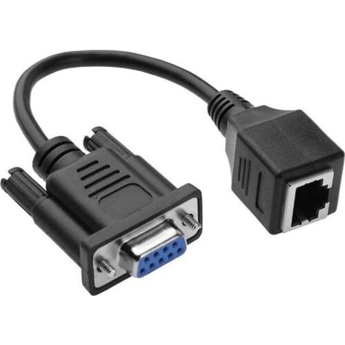 DB9 To RJ45 Ethernet Cable DB9 Male / Female To RJ45 Female Extender Adapter Cord cable free shipping